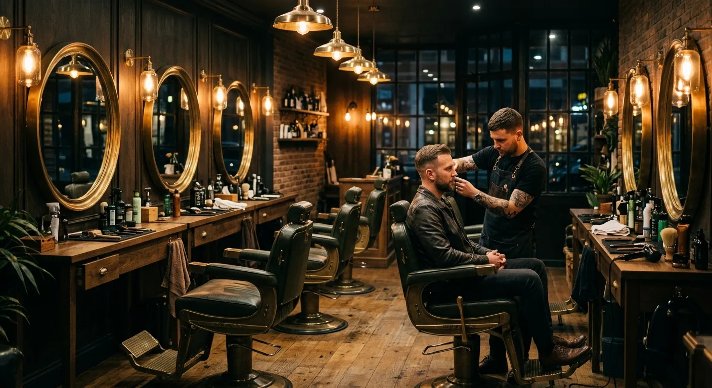 Interieur van de barbershop